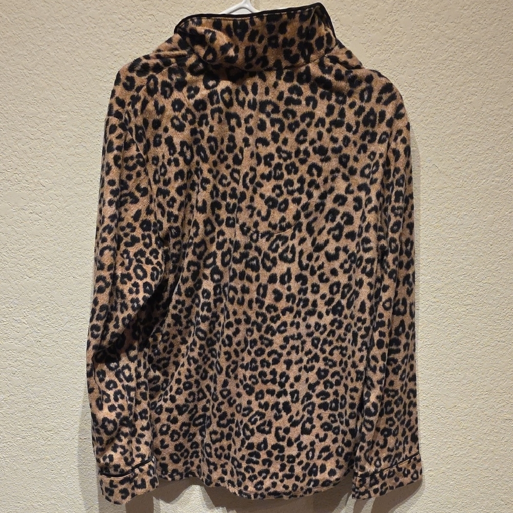 Dkny Leopard Print Button Up Jacket - image 5